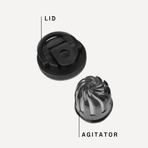 Ice Shaker - Plastic Lid and Agitator