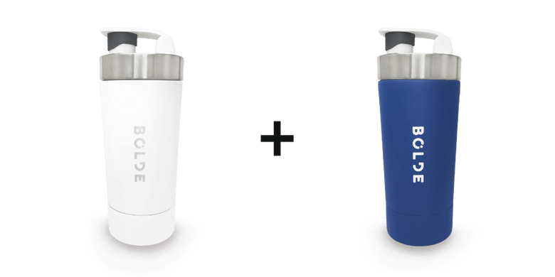 BOLDE Bottle Bundle - White + Blue