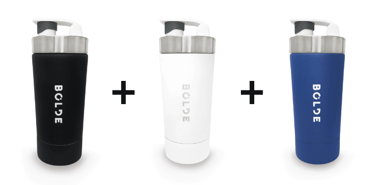 BOLDE Bottle Bundle - Black + White + Blue